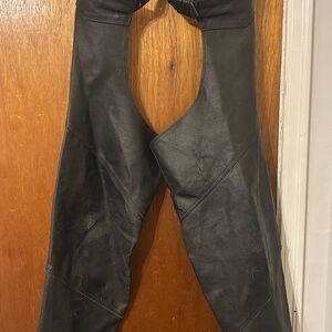 Black Leather Chaps